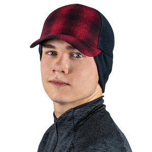 TrailHeads Men's Winter Hat - Warm Trucker Hat with Drop Down Fleece Ear Warmers for Running, Hiking - 1 of 4