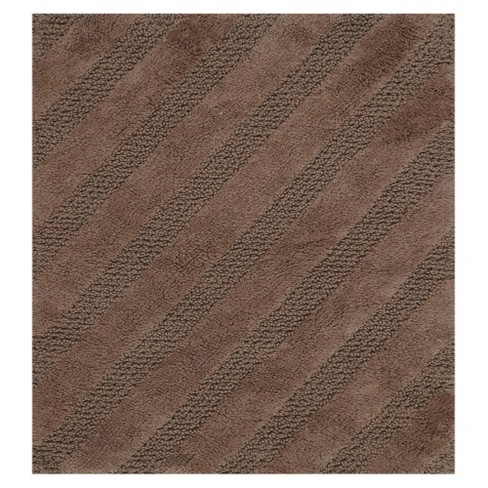 PiccoCasa Chenille Bathroom Rug Non-Slip Mat Soft Absorbent Bone 17x24