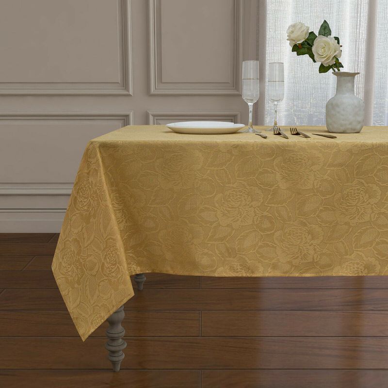 Kate Aurora Shabby Chic Floral All Purpose Fabric Tablecloth, 1 of 5
