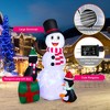 Costway 6 FT Inflatable Snowman & Penguins Christmas Decor w/Colorful LED Lights - image 2 of 4