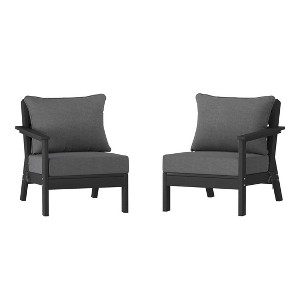 WestinTrends Avalon Outdoor Patio HDPE Sectional Sofa with Patio Cushions - 1 of 4