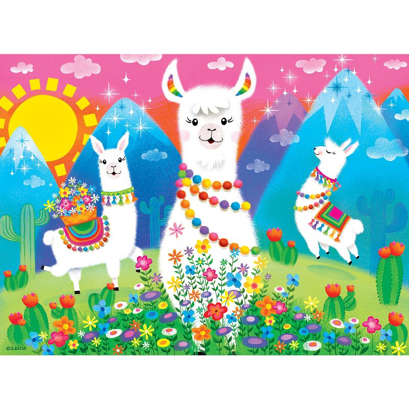 MasterPieces 24 Piece Jigsaw Puzzle for Kids - Llama Love - 19"x14", 3 of 6