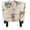 Sapphtopaz 1pc Retro Design-Inspired Accent Chair Upholstered Lounge Chair with Ottoman, Round Backrest Living Room Chair Compact Chair - 3 of 4