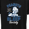 Women's - Peanuts - Linus and Snoopy Sleep Society Since 1950 Short Sleeve Graphic T-Shirt - 2 of 4
