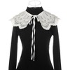 Elerevyo Women Lace Embroidery Knit Detachable Fake Peter Pan Collar Little Shawl for Blouse 1Pc - 2 of 4