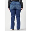 Women's Plus Mid Rise Flare Jegging - CELLO - 4 of 4