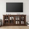 AMERLIFE Farmhouse 63" Buffet Sideboard Cabinet with Glass Door - 4 of 4
