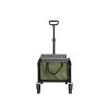 Portable Folding Beach Wagon with Heavy Duty Wheels, Large Capacity Utility Cart for Camping, Grocery, Sports, Garden, Outdoor Use-The Pop Home - 3 of 4