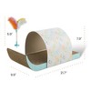 Catstages Tunnel Scratcher with Feather Spring Cat Interactive Toy - 3 of 4