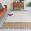 Anji Mountain Suzanie Jute Area Rug Natural/Ivory - 2 of 4