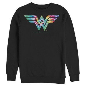 Men's Justice League Tie Dye Logo Sweatshirt - 1 of 3