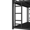 NicBex Twin XL Over Queen Metal Bunk Bed with Ladder&Full Length Guardrail for Teens,Upper&Lower Bed Platform for Bedroom,250/500lbs Max,Black - 4 of 4