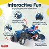 DOLU Ranchero Pedal Tractor with Horn, Kids Ride-On Toy for 3 Years and Up, Blue - 3 of 4