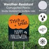 Big Dot of Happiness Trick or Treat - Outdoor Halloween Decorations - Happy Halloween Yard Sign - Welcome Yard Sign - 3 of 4