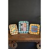 Multi-Color Wood Photo Frame Set – 3 Sizes Included – Plaid & Glossy Finish By kalalou - 2 of 4
