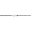 Black Bow Jewelry 1.1mm 10k White Gold Solid Box Chain Necklace - 4 of 4