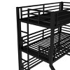 TopComfy Beds Metal Twin over Full Bunk Bed Teens Bed Space Saving Noise Reduced No Box Spring Needed for Bedroom, Black, 56.7"*78.7"*119.93" - 4 of 4