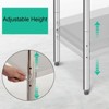 Stainless Steel Kitchen Cart, 30 x 24 x 35 inches Prep Table with Table Foot and Adjustable Shelf - 3 of 4