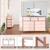 Dresser for Living Room with 10 Drawers,45"" Wide 10-Drawer Fabric Dresser,Modern Chest with Fabric Bins, Steel Frame & Wood Top,Lightweight TV Stand - 4 of 4