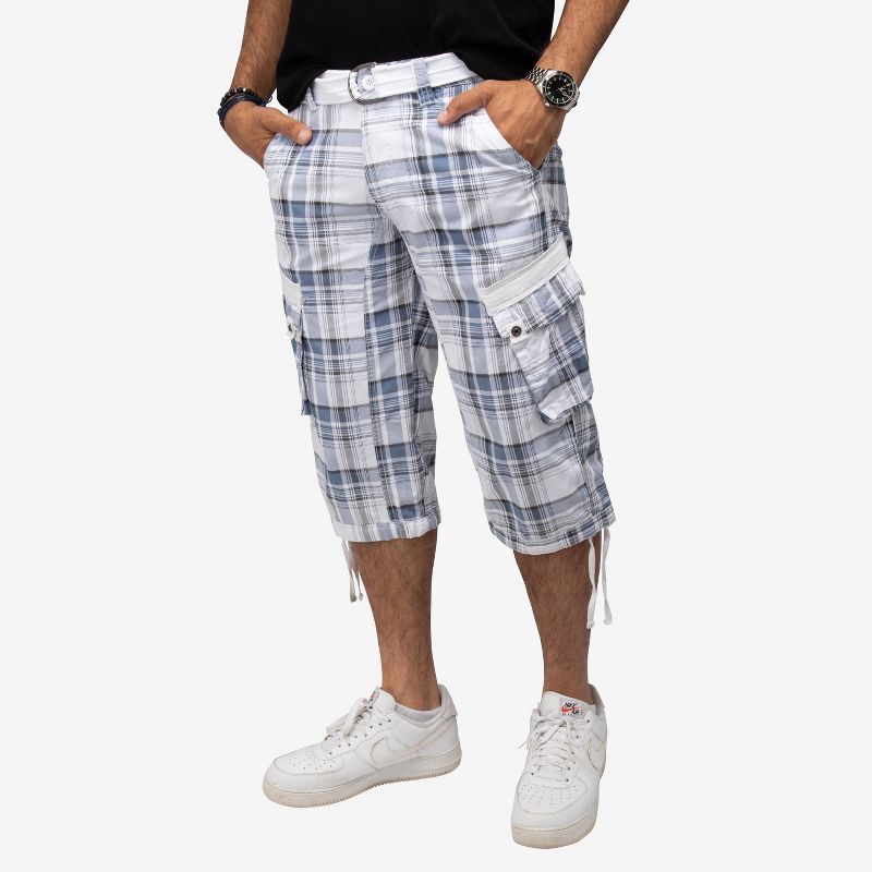 X RAY Men’s Belted 18 Inch Below Knee Long Cargo Shorts (Big & Tall), 3 of 7