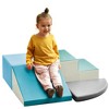 Toddler Indoor Climb and Crawl Activity Playset, Soft Foam Building Blocks with Slide Ramp, Safe Lightweight Play Structure for Baby Motor Skills - 2 of 4