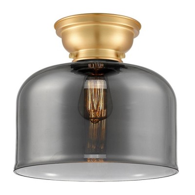 Bell - 1 Light Flush Mount In Industrial Style-9.4 Inches Tall and 12 Inches Wide