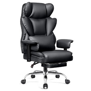 KERDOM Ergonomic Home Office Chair with Footrest, High Back Desk Chairs for Heavy People,Black - 1 of 1