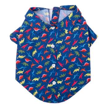The Worthy Dog Dino Button-Up-Look Pet Shirt