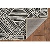 Washable Cayden Rug Ivory/Black - Linon - 3 of 4