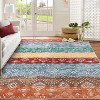 Washable Area Rugs Large Rug with Non-Slip Backing, Geometric Rug Stain-Resistant Accent Carpet Soft Low Pile Carpet for Bedroom - 4 of 4