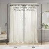 Kumasinova 84"/96" Embroidered Curtains Panel,Semi-Sheer Window Curtains with Rod Pocket,Light Filtering Bedroom Curtains for Living Room - 2 of 4