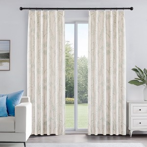 Deconovo Recycled Blackout Curtains, Pinch Pleat, 2 Panels - 1 of 4