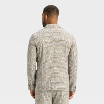 Houston White Men's Checkered Suit Jacket