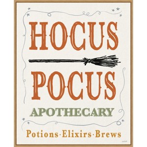 Amanti Art Hocus Pocus Halloween Color by Anne Tavoletti Canvas Wall Art Print Framed 23-in. x 28-in. - 1 of 4
