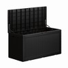FURNIinspire Deck Boxes, Outdoor Patio Storage Box with Large Storage Capacity for Patio Furniture Cushions Garden Tools, Black, 48.03"*21.46"*24.53" - 3 of 4