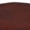 vidaXL Bar Stool Set of 2 Brown, Black Real Leather, Powder-Coated Iron - 3 of 4