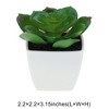Unique Bargains Artificial Plants Plastic Green 2.2"x2.2"x2.56" 1 Pcs - 3 of 4