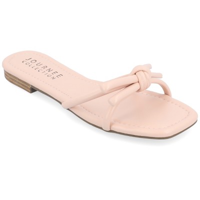 Journee Collection Womens Soma Slide Low Block Heel Sandals