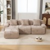 KWPZQEB Modular Sofa, Sectional Sofa w/ Pillows, 1/2/3/6-Seater Soft Lounger, Armless Corduroy Sofa, Modern Boneless Conversion Sofa for Living Room - 2 of 4