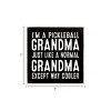 Slickblue Pickleball Grandma Wood Sign – Funny 7x7 Rustic Wall Decor – Way Cooler Than Normal Grandma, 10 Color Options - 3 of 3