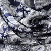 Anna-Kaci Women's Satin Square Scarf with Classic Paisley Print 23.6×23.6 Inches - 3 of 4