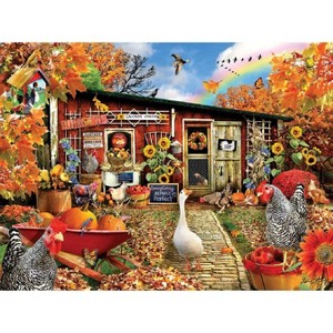 Sunsout Chicken Crossing 500 pc Large Pieces  Jigsaw Puzzle 35086 - 1 of 4