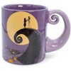 Silver Buffalo Disney The Nightmare Before Christmas Jack & Sally Spiral Handle Ceramic Mug - image 2 of 4