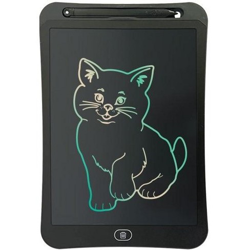 Link Kids LCD 10inch Color Writing Doodle Board Tablet Electronic Erasable  Reusable Drawing Pad Educational & Learning Toy - Black