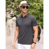 Clearlove Men's Polo Shirts Short Sleeve Casual Business Sports Tennis Golf Shirts - 3 of 4
