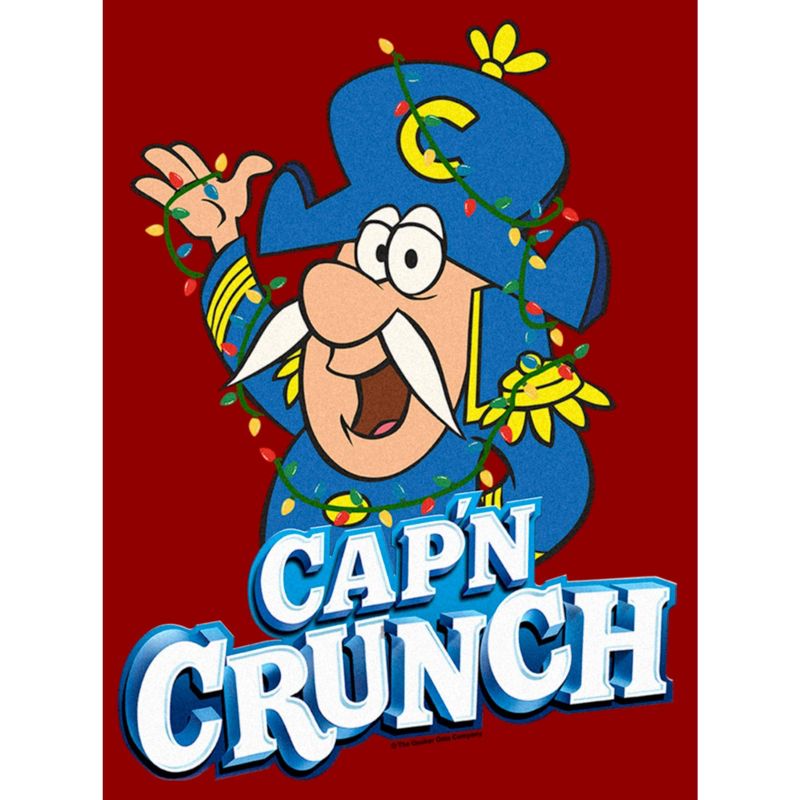 Women's Cap'n Crunch Christmas Lights Logo T-Shirt, 2 of 5