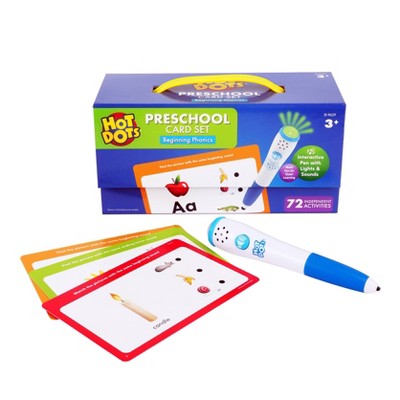 Photo 1 of **USED** Hot Dots Beginning Phonics Set with 72 Activities Includes Interactive Audio Pen - Educational Insights