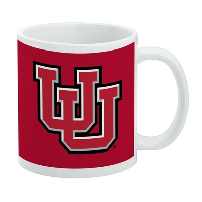 University of Utah Logo Ceramic Coffee Mug Novelty Gift Mugs for Coffee Tea and Hot Drinks 11oz White