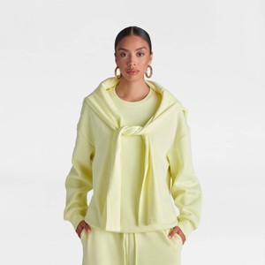 KBB by KAHLANA Women's Long Sleeve 'The Double Layer Crewneck Sweatshirt' - 1 of 3