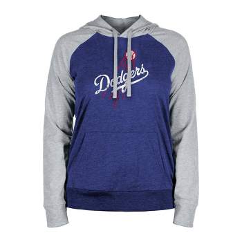 MLB Los Angeles Dodgers Women's Lightweight Bi-Blend Hooded Sweatshirt